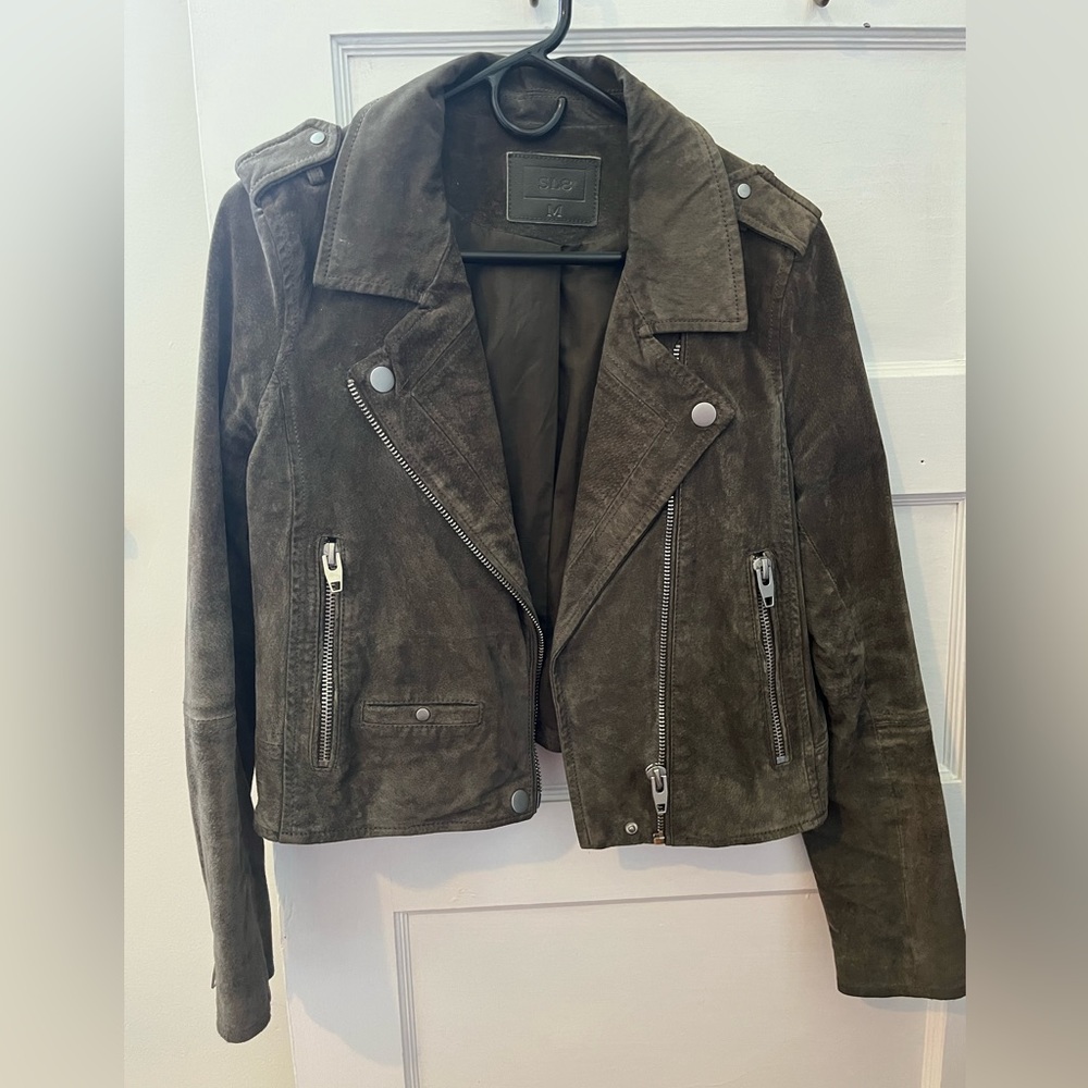 SL8 Real Suede Moto Jacket